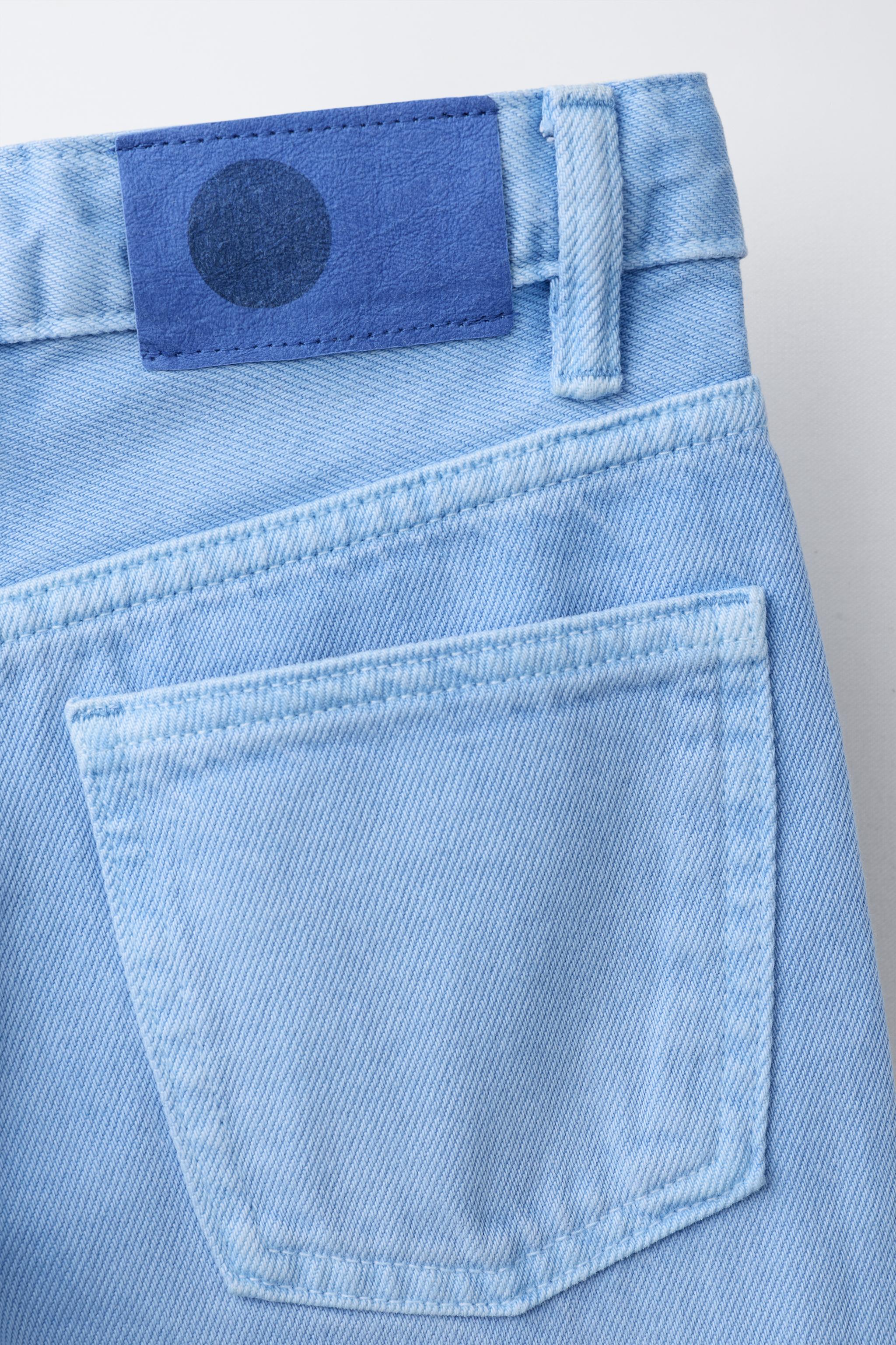 FOLD-UP WIDE LEG JEANS